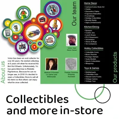 Collectibles And More In-Store Brochure
