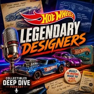 Hot Wheels Legendary Designers Podcast Episode Cover Art